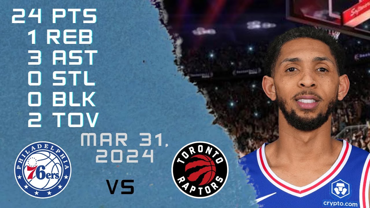 Cameron Payne player Full Highlights vs RAPTORS NBA Regular season game 31-03-2024