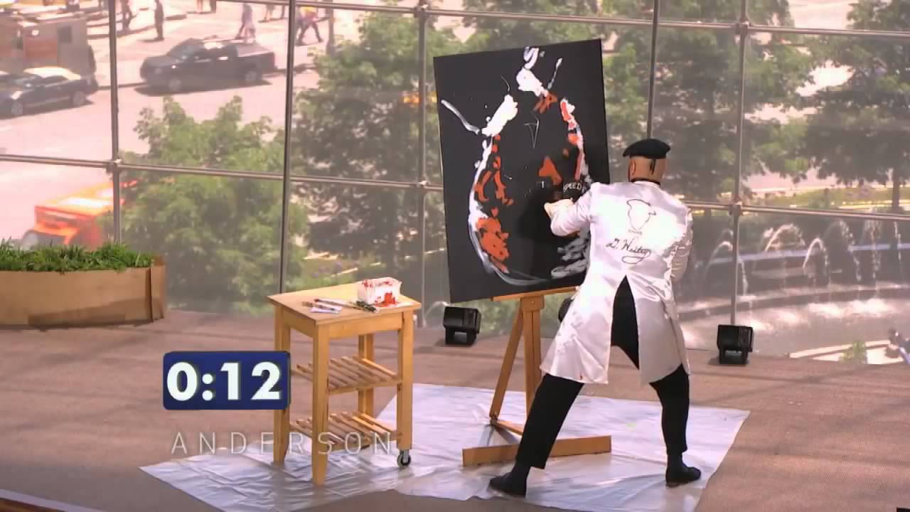 'Speed Painter' Takes Stage in 'Anderson's Viewers Got Talent'