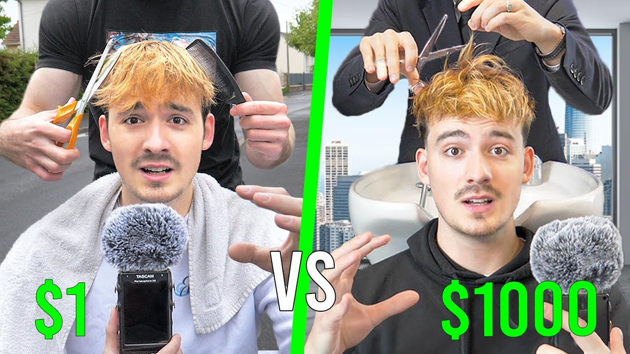 $1 Haircut VS $1000 Haircut [ASMR]