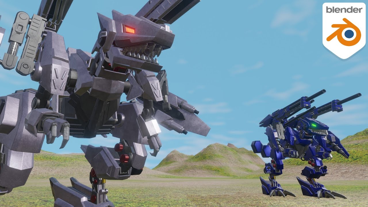 【 ゾイド　ヤクトフューラー】Blender 2.9   Eevee 3D Animation