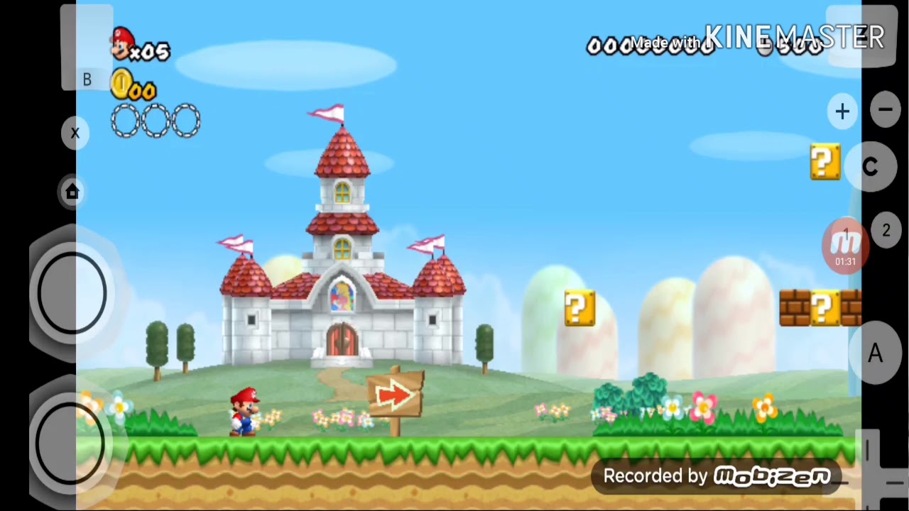 (Moto g8 plus) rodando dolphin emulador jogo (Novo super Mario Bros wii)