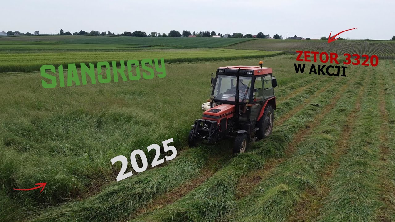 SIANOKOSY W GR PISKOR | PIERWSZY POKOS | Zetor 3320 & ROTACYJNA W AKCJI | GR Piskor