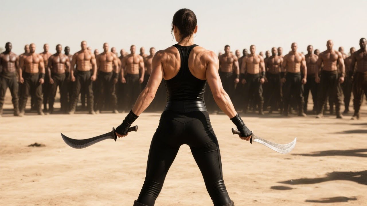 百人圍殺黑衣美女，誰料美女突然出手，一刀斬殺全場 ⚔️鐵拳英雄