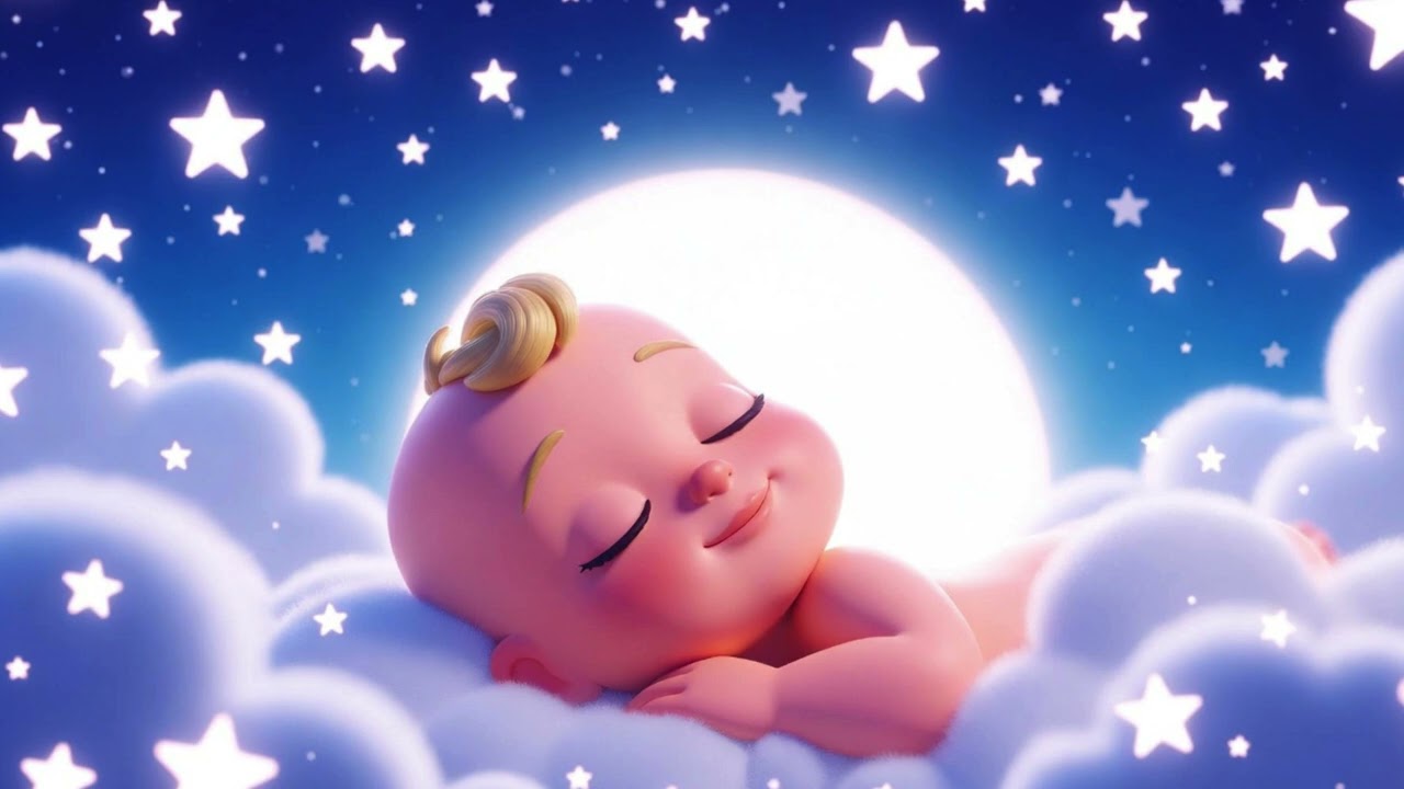 Soft Peaceful Tide & Moon Lullaby | Soothing Bedtime Song | Sweet Dreams Baby Sleep