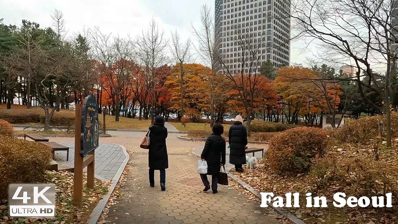 SEOUL | Biking in Yeouido District (Hangang Park) 4K Ambience South Korea