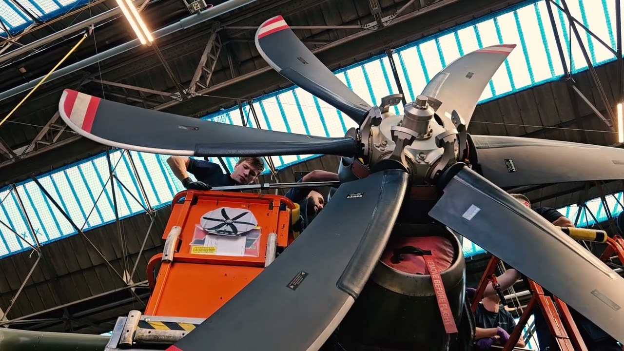 C-130 propeller installation