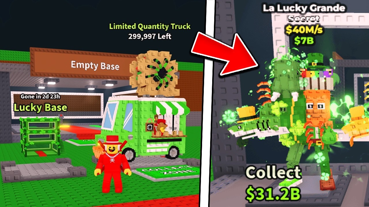 🎉23:00 ST PATRICK TACO TUESDAY W STEAL A BRAINROT!🎉KONKURSY NA SECRETY!🎉 #roblox