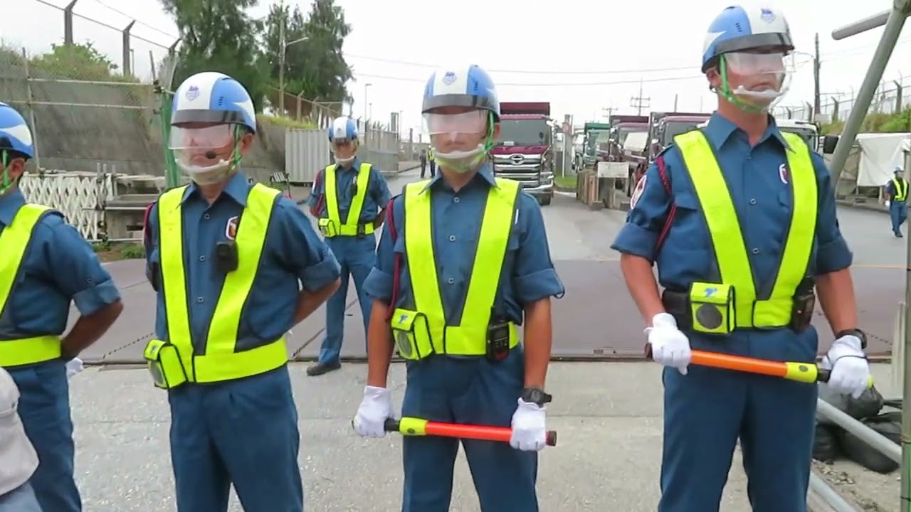 辺野古ゲート前／警備会社・テイケイへの抗議