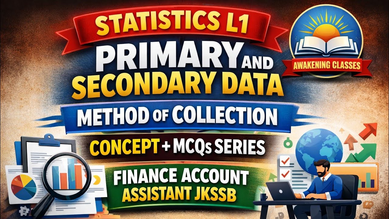 STATISTICS LECTURE 1| FINANCE ACCOUNT ASSISTANT | JKSSB|