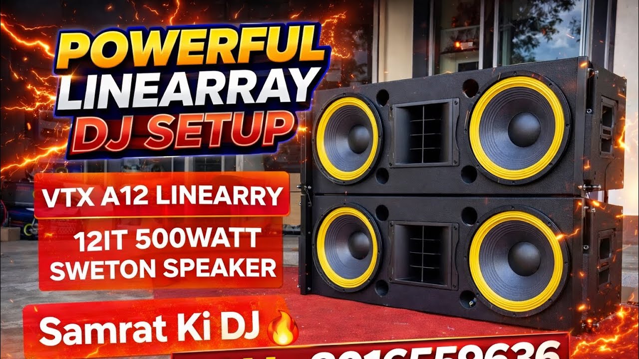 VTX A12 Line Array with Sweton 500W | Powerful Sound Testing | DJ Setup 2026