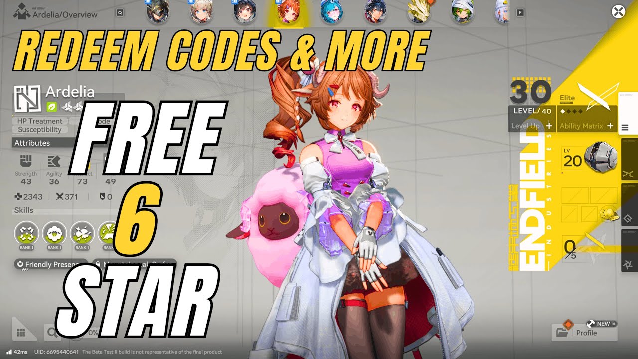 ARKNIGHTS ENDFIELD Free 6-Star Character - REDEEM CODES + How To Get Free Pulls and Weapons!
