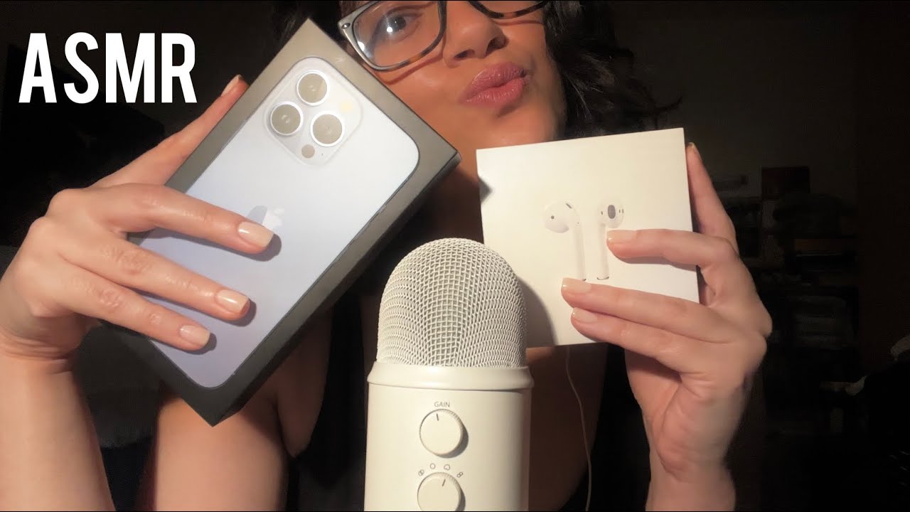 asmr | gentle tapping & tracing on apple boxes (minimal talking)
