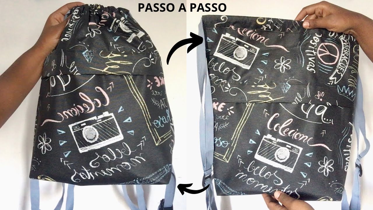 ATUALIZADA MOCHILA SACO/ Passo a Passo Fácil / Máquina Doméstica