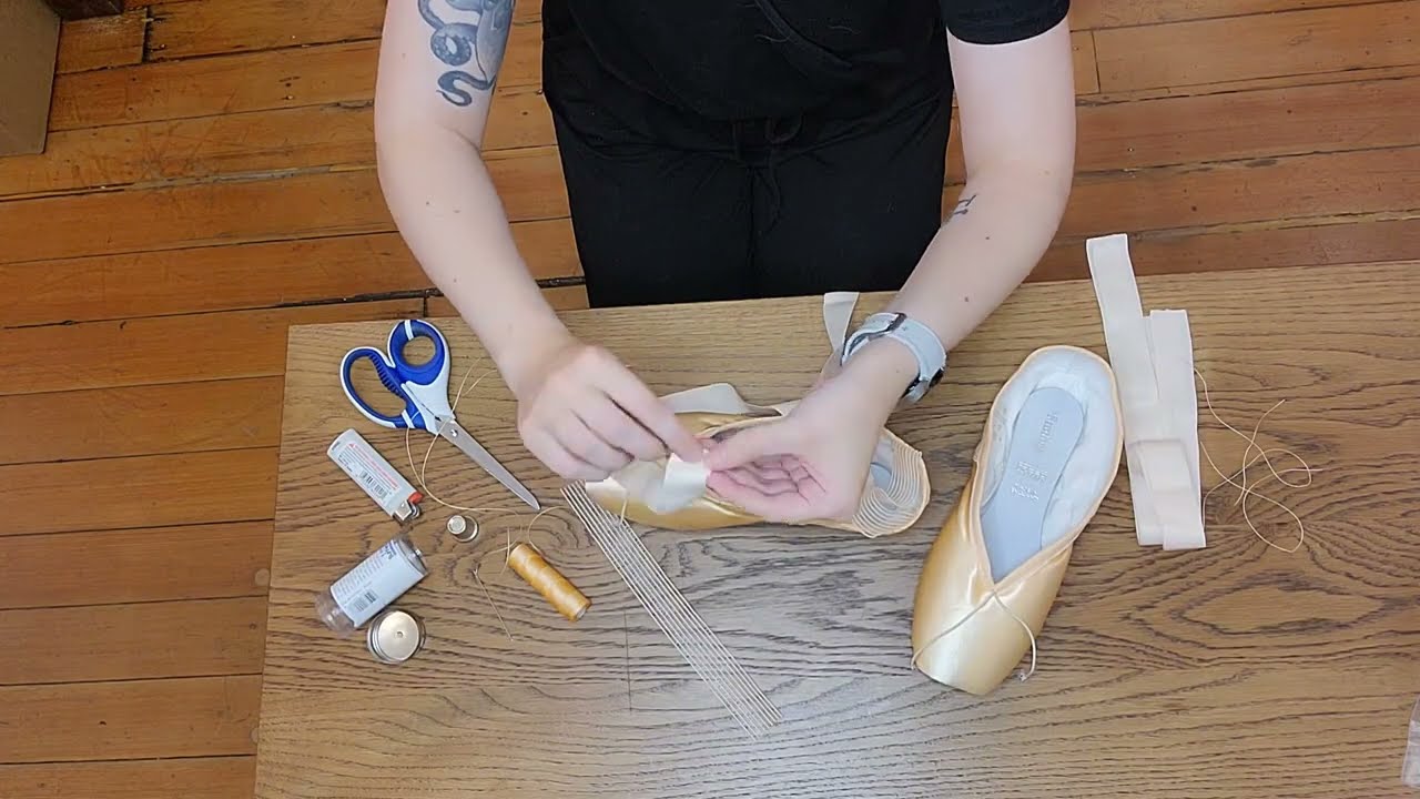Pointe Shoe Sewing Tutorial 