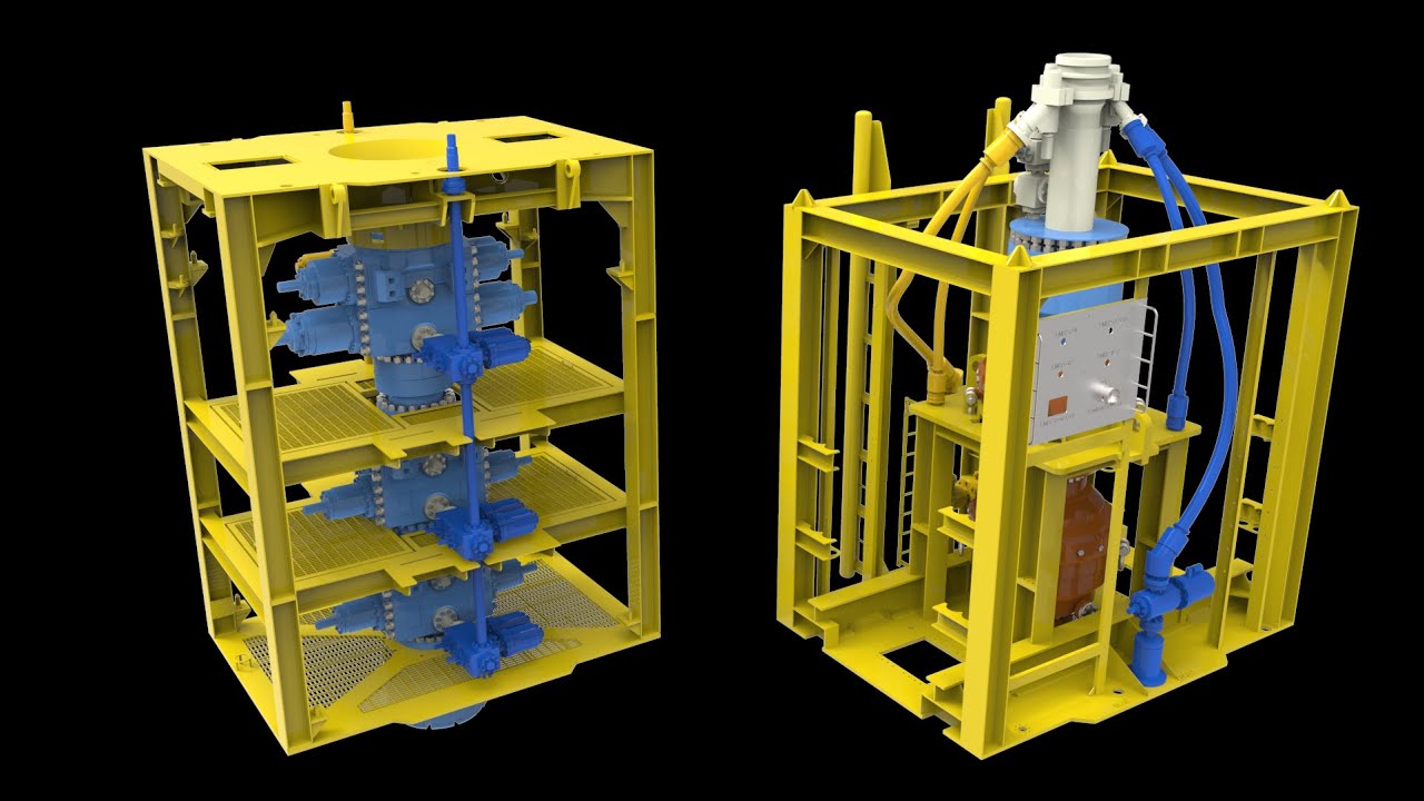 Blowout preventer (BOP) animation