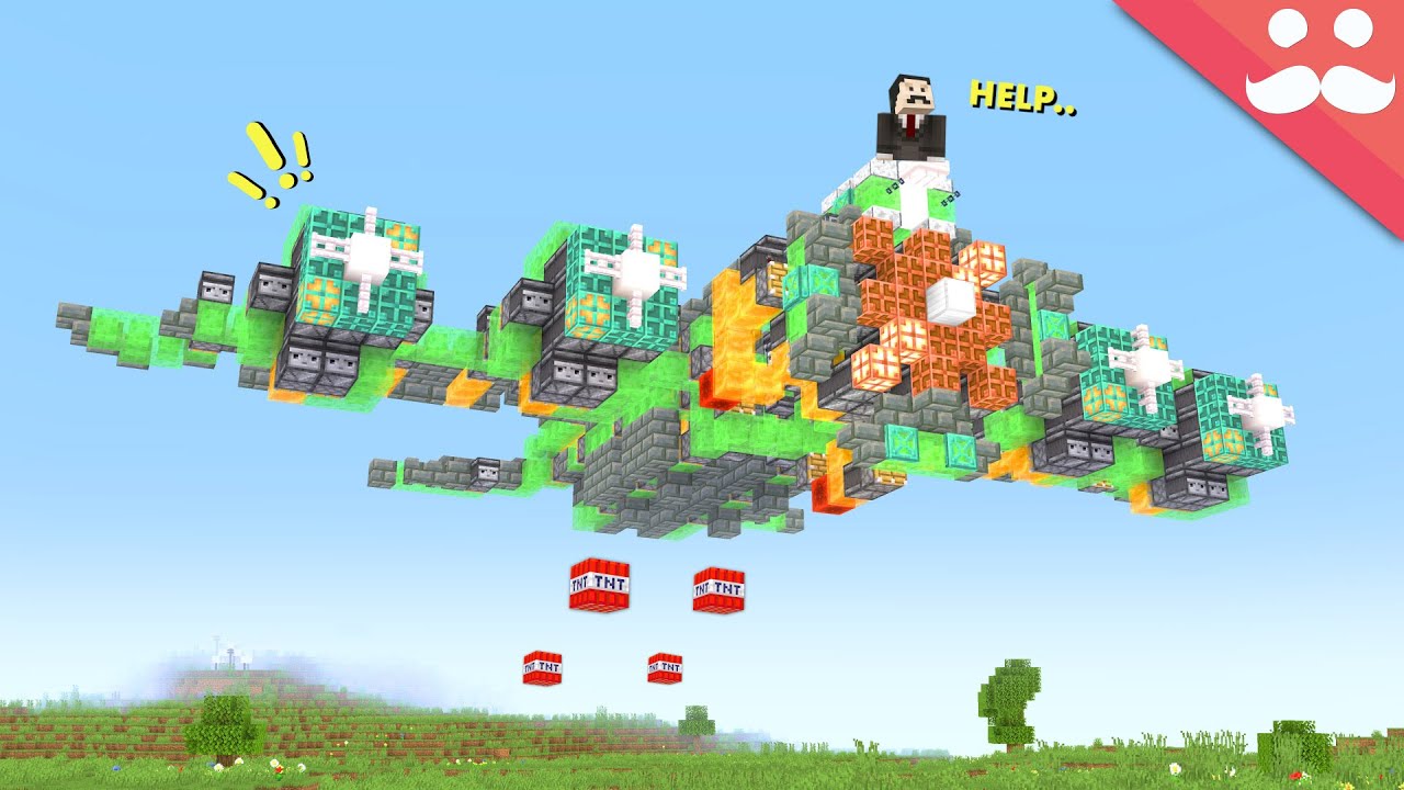 I made working propellers in Minecraft