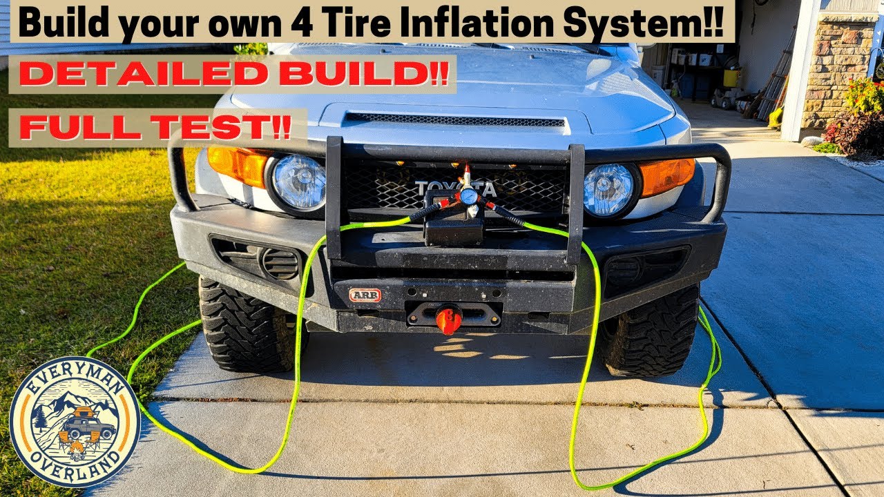 I made my own DIY 4 tire inflation system, here's how!!!