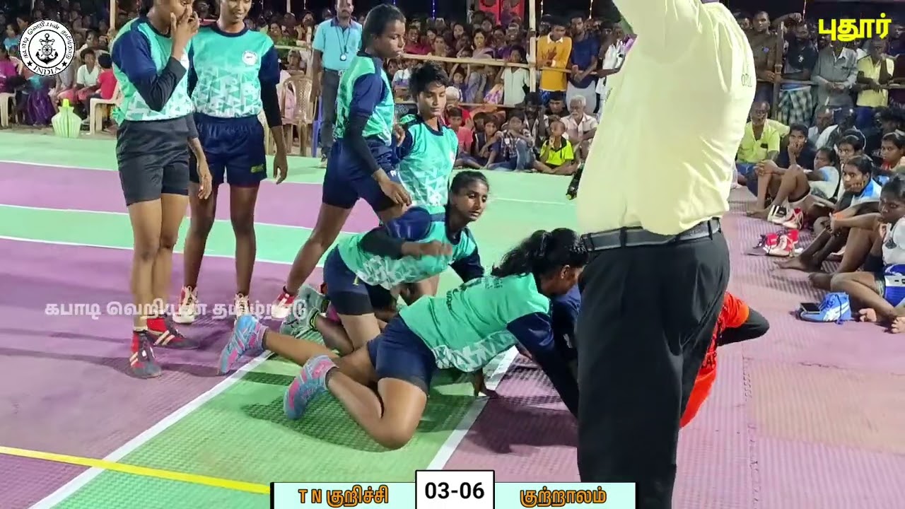 QUATER FINAL | TN KURICHI vs SPC KUTRALAM | STATE LEVEL WOMEN'S KABBADI MATCH | PUTHOOR 2024
