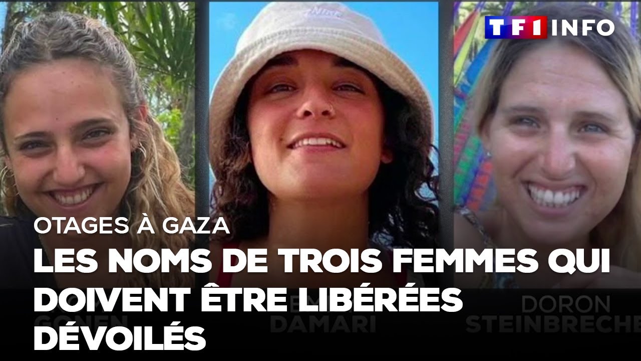 Otages à Gaza : les noms de trois femmes qui doivent être libérées dévoilés ｜TF1 INFO