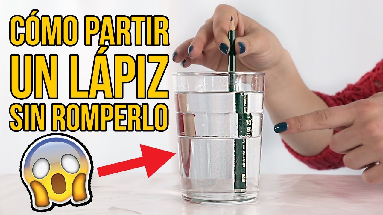 CÓMO PARTIR UN LÁPIZ SIN ROMPERLO - Experimentos fáciles
