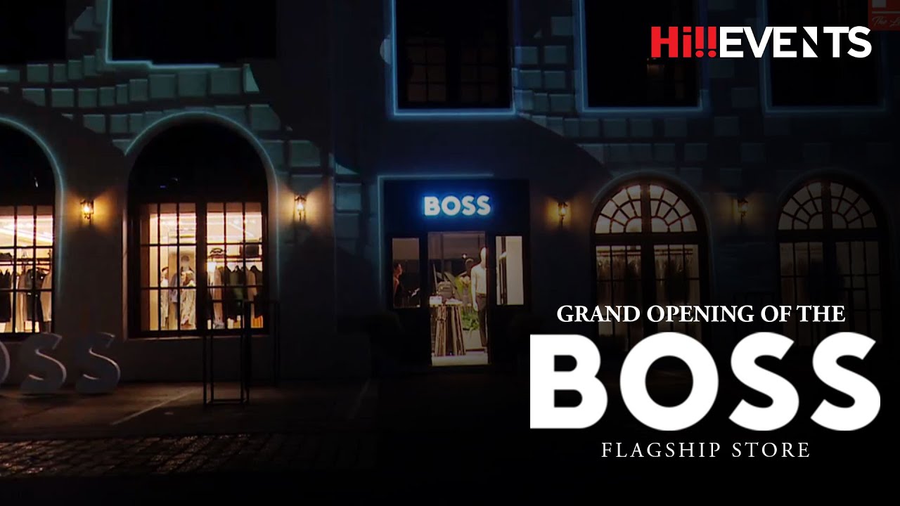 Привет, компания Hi Events представляет торжественное открытие флагманского магазина BOSS!