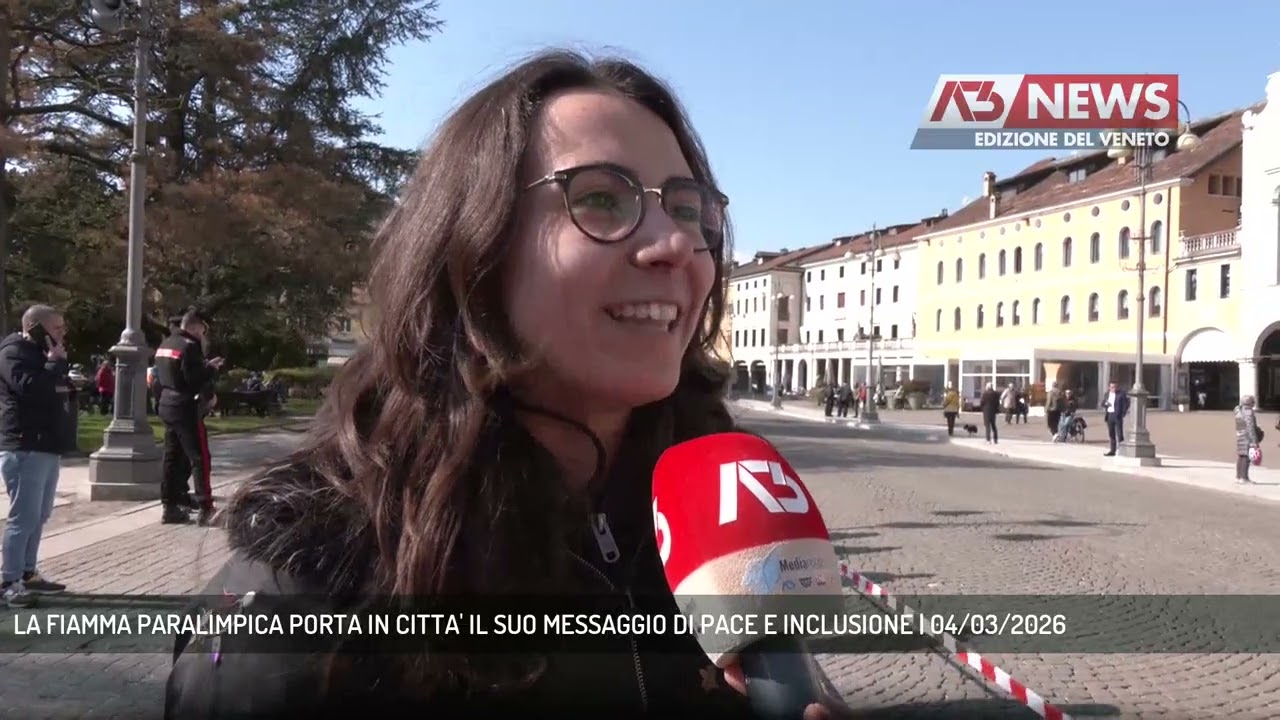 LA FIAMMA PARALIMPICA PORTA IN CITTA' IL SUO MESSAGGIO DI PACE E INCLUSIONE | 04/03/2026