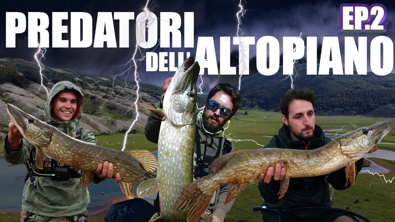 SFIDIAMO LA TEMPESTA a PESCA di LUCCI: SPINNING TOP WATER in un LAGO PAZZESCO a 1150M di ALTITUDINE!