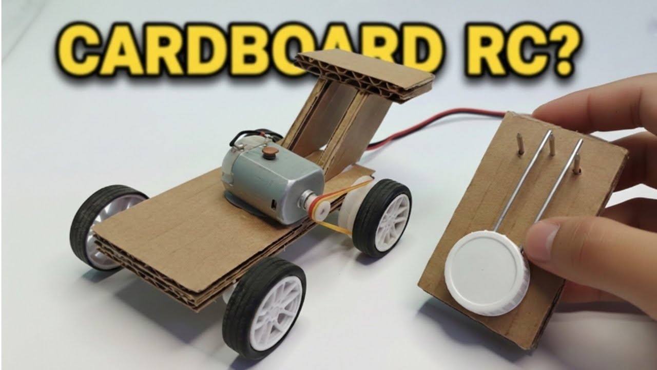 How to Make a Mini RC Car from Cardboard (It Really Works!)