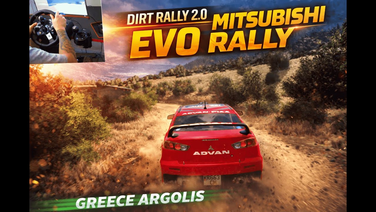 DiRT Rally 2.0 Gameplay | Mitsubishi Lancer Evolution | Greece Argolis (Ponomo Ekrixi) | G920 Wheel