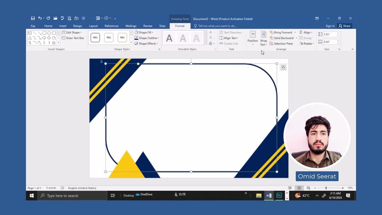 Amazing Certificate design in MS Word