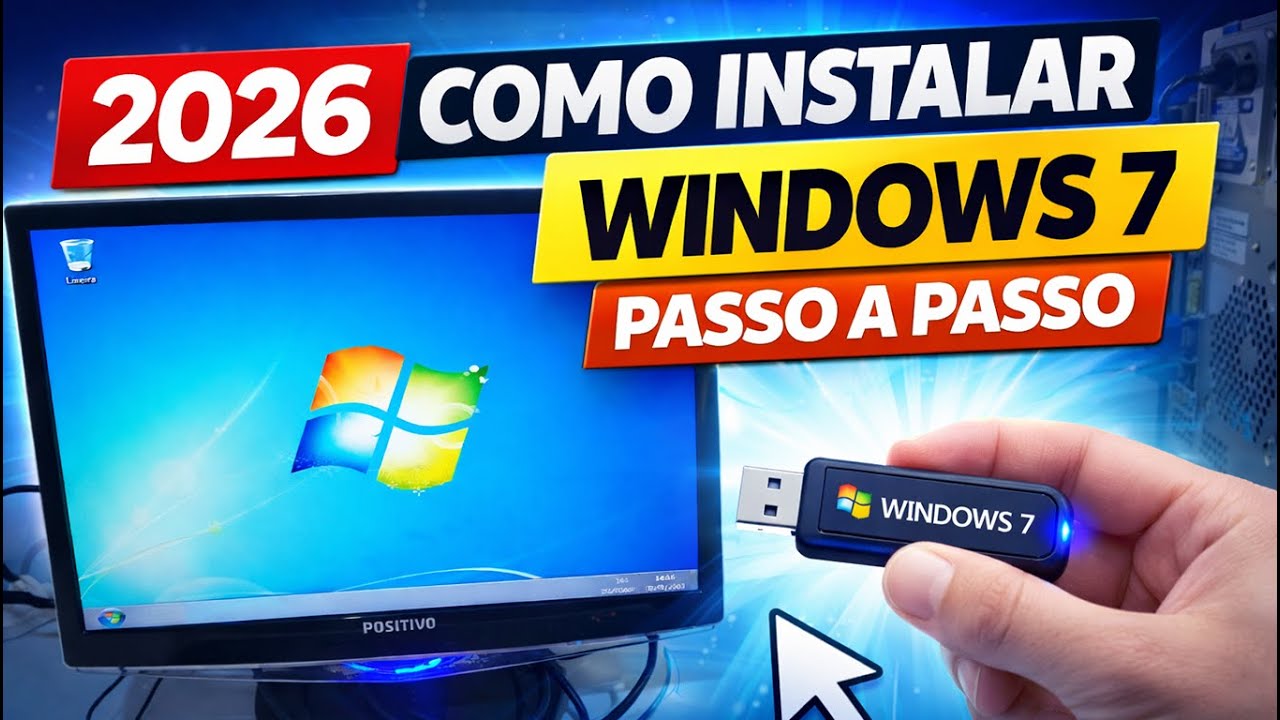 Como Instalar o Windows 7 no Computador - Passo a Passo 2026