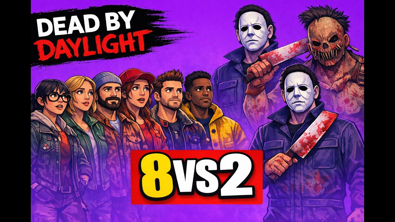8 Survivors vs 2 Killers – Dead by Daylight | Chill Gameplay & Fun Chaos