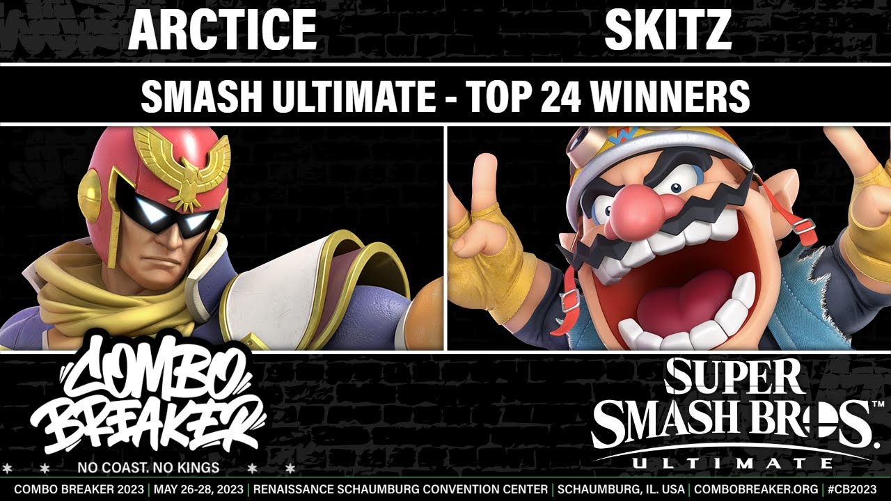 COMBO BREAKER 2023 TOP 24 WINNERS - Arctice (Captain Falcon) vs Skitz (Wario) - Smash Ultimate