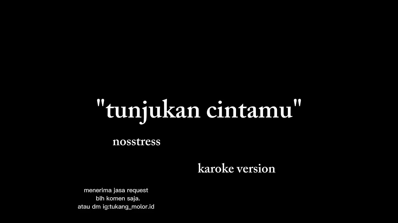 Tunjukkan Cintamu - Nosstress | akustik gitar
