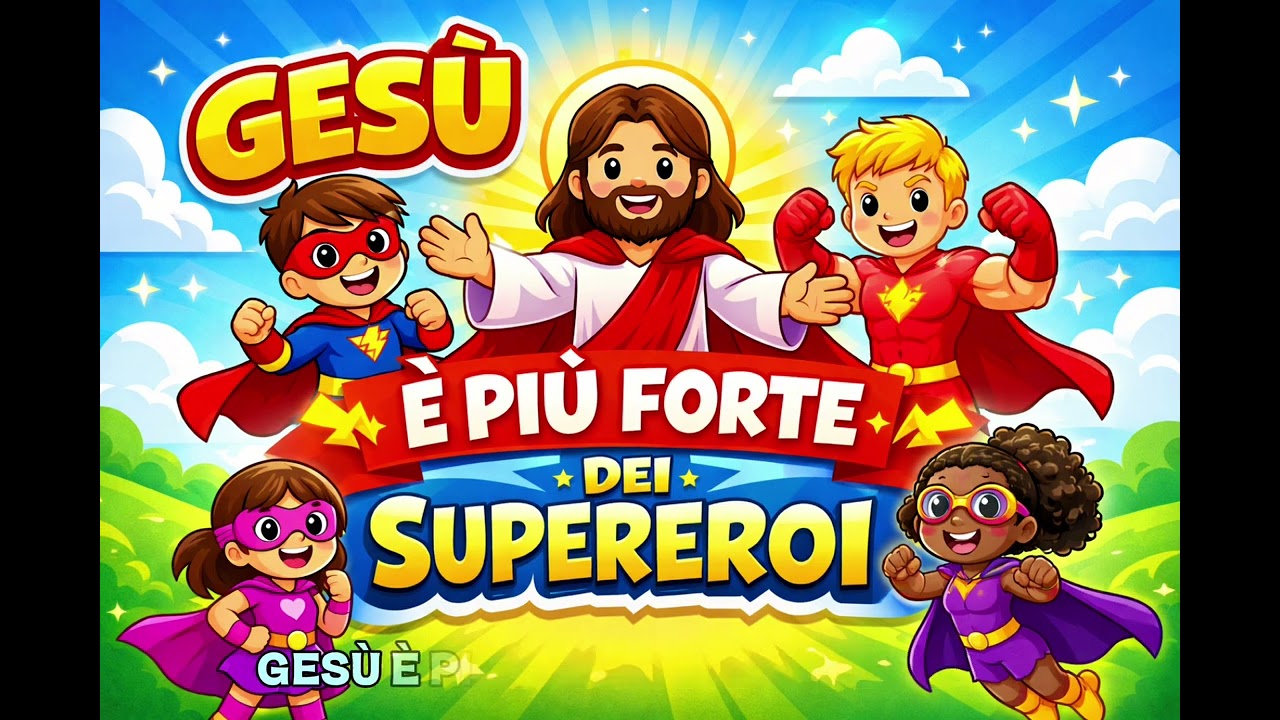 GESÙ È PIÙ FORTE DEI SUPEREROI - Canzone Cristiana per Bambini