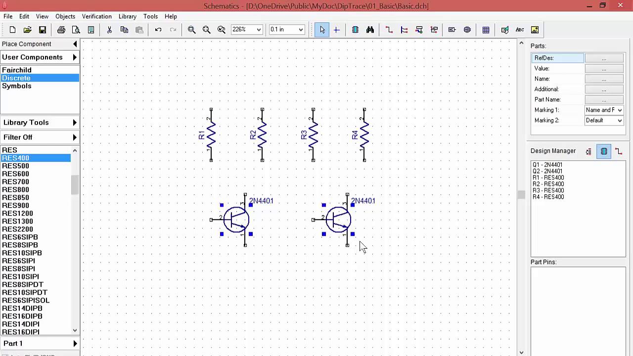 Diptrace basic tutorial 01