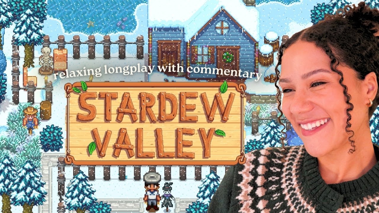 ❄️winter days in Stardew Valley❄️ relaxing longplay with commentary