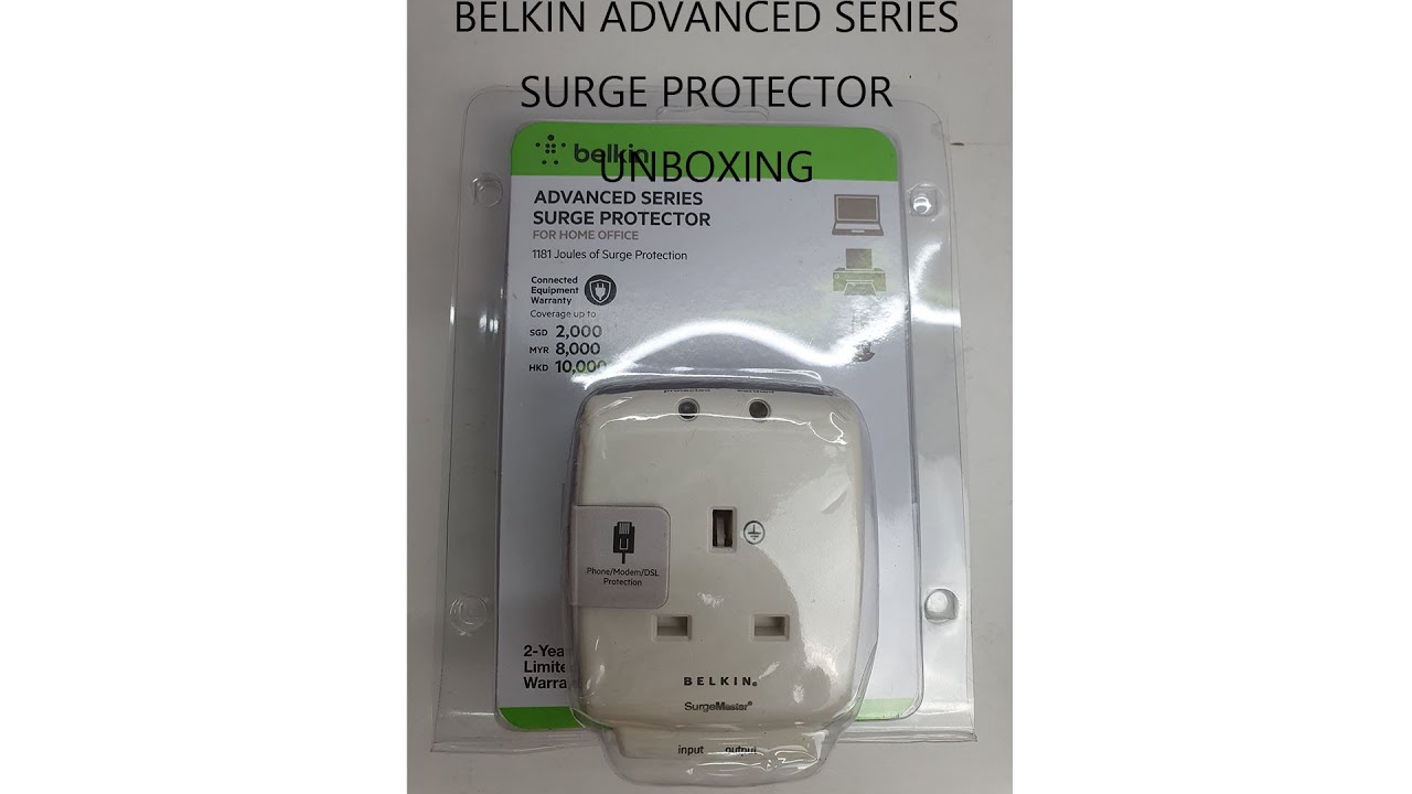 Belkin Advanced Series Surge Protector Unboxing