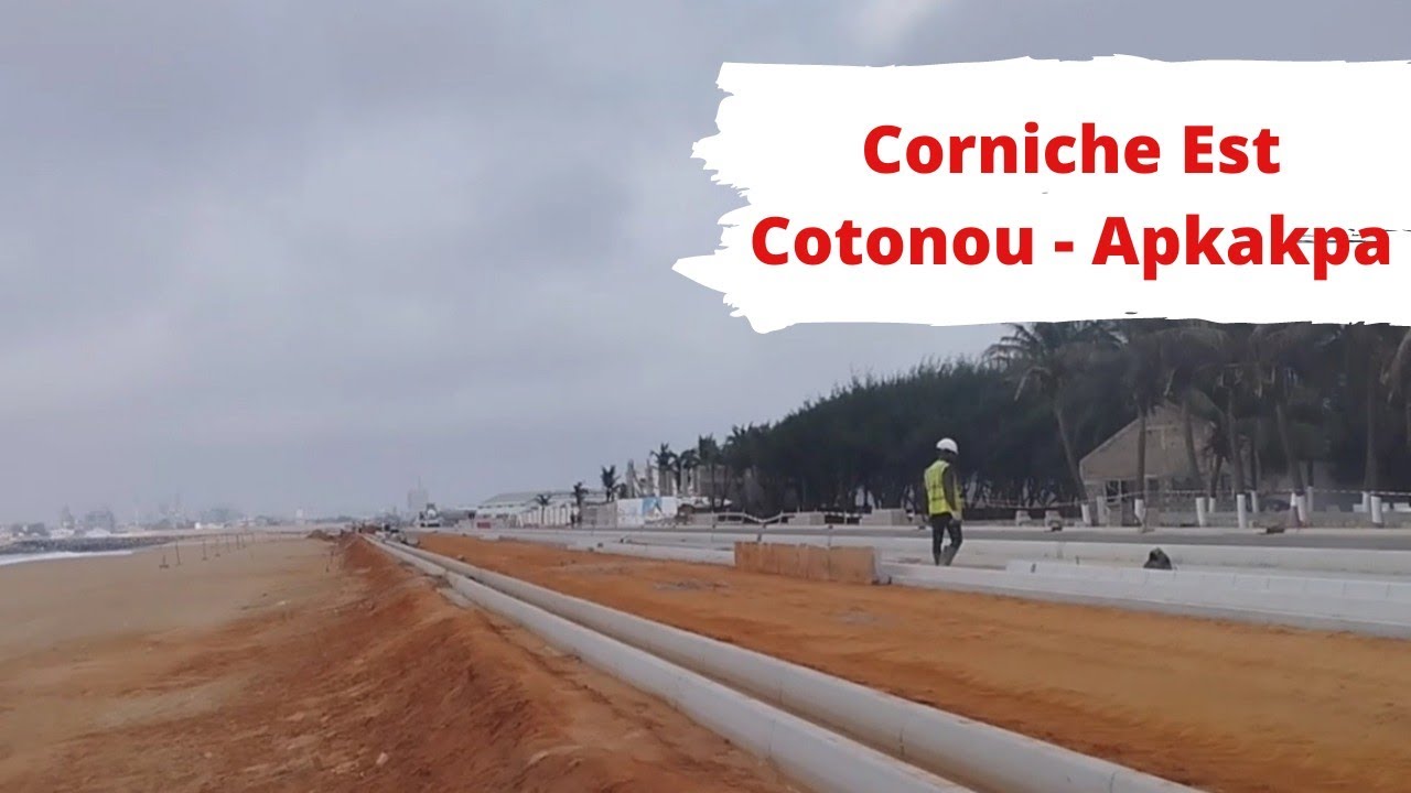 Avancement des travaux de la corniche Est de cotonou 🇧🇯✨🚧