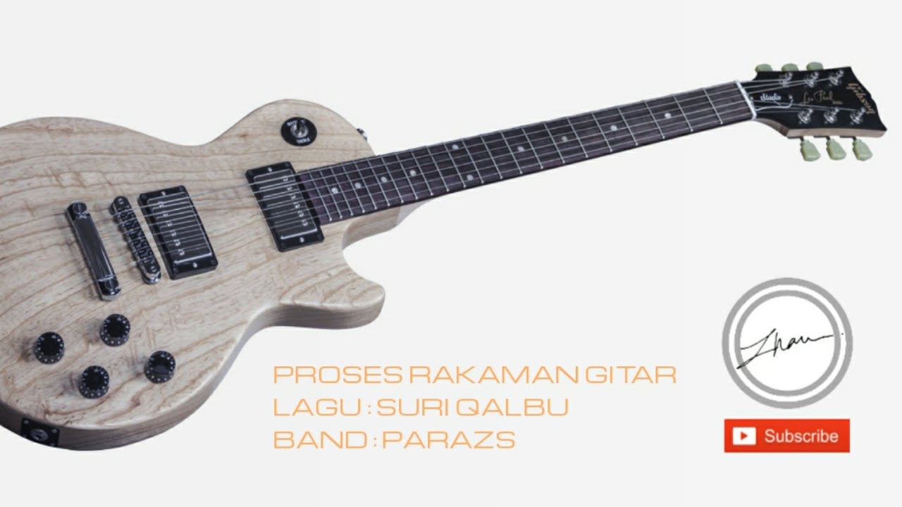 Proses rakaman gitar lagu Suri Qalbu - Parazs