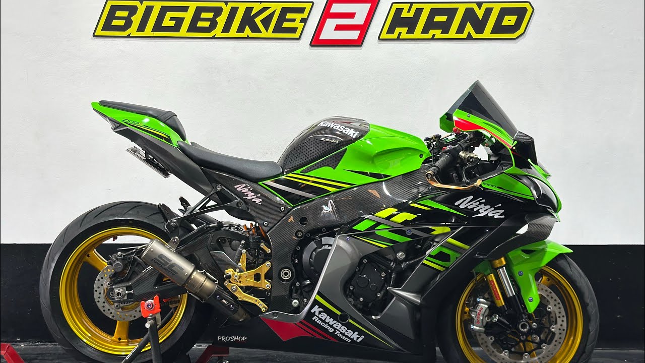Kawasaki Zx10R 2019 Exhaust sound Sc project titanium slip on 
