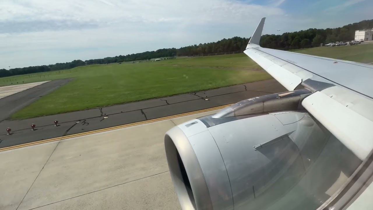 Airbus A321 NEO takeoff KCLT Charlotte  