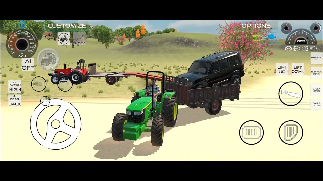 Tractor Loading Scorpio Game ll Shubham Game A to Z #game #cartoon 