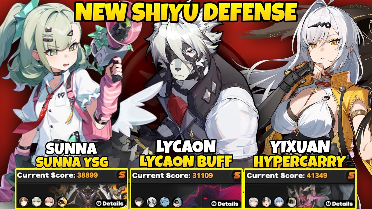 NEW Shiyu Defense Critical Node 5 S Rank Sunna & Lycaon & Yixuan | Zenless Zone Zero