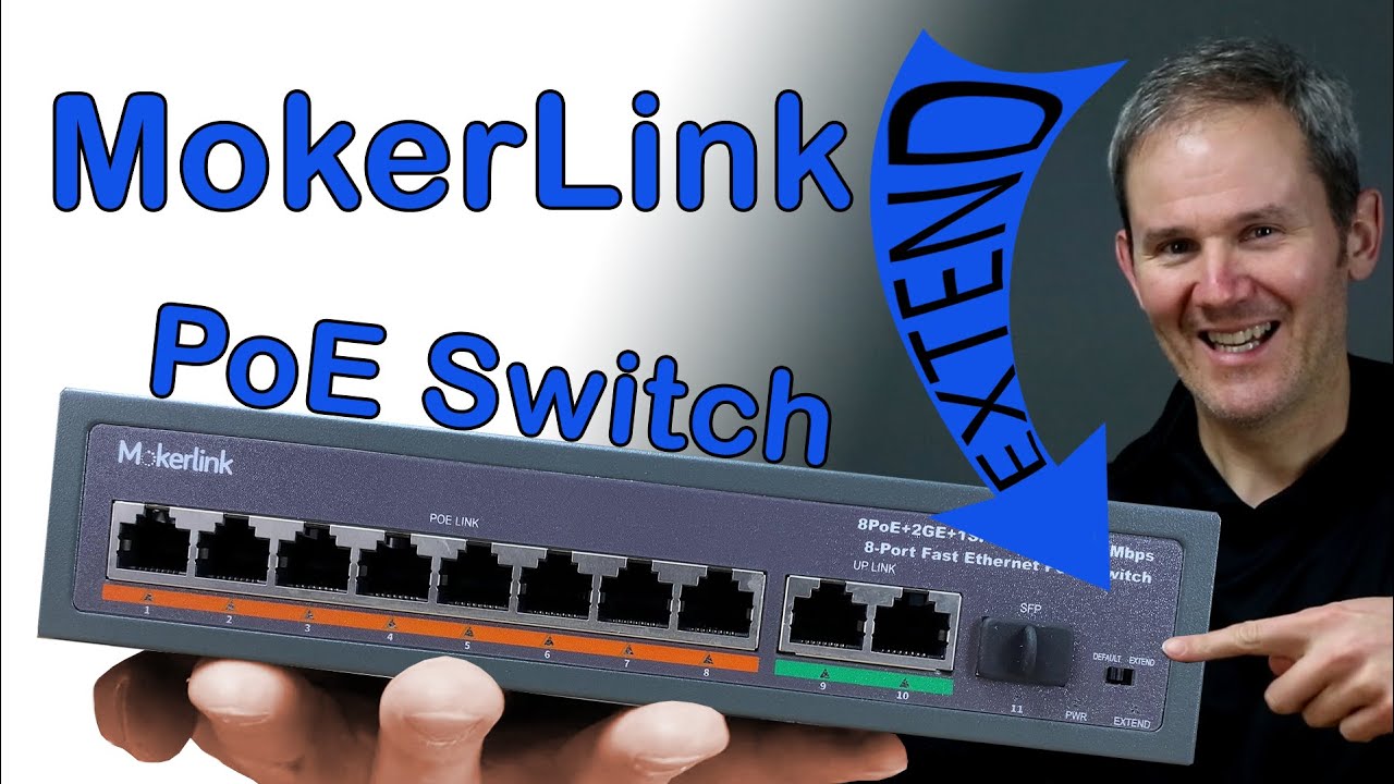 Коммутатор MokerLink 8 Port PoE+ — кнопка EXTEND ДЕЙСТВИТЕЛЬНО работает!