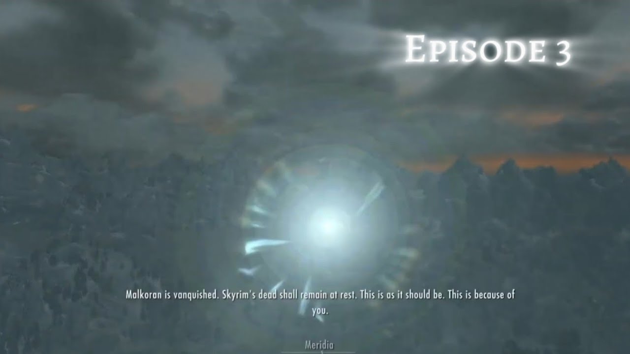 Skyrim, with mods! Returning meridias beacon to Mt Kilkreath