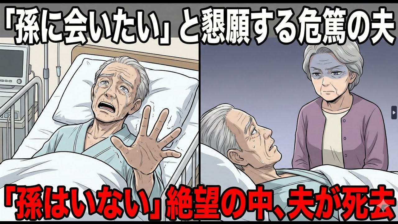 危篤の夫「最期に一目、孫に会いたい…」と懇願。私「孫なんていないわよ。息子、あなたに虐待されて縁切ったじゃない」→ そのまま息を引き取った夫の最期
