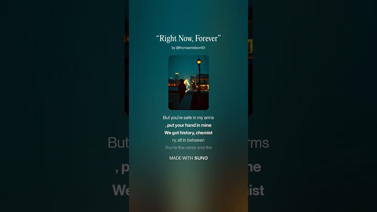 “Right Now, Forever”