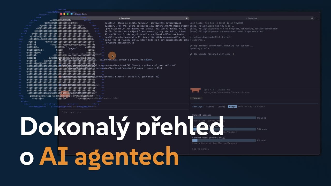 Mějte všechny AI agenty pod kontrolou v jednom okně - terminálový multiplexer (Ghostty)