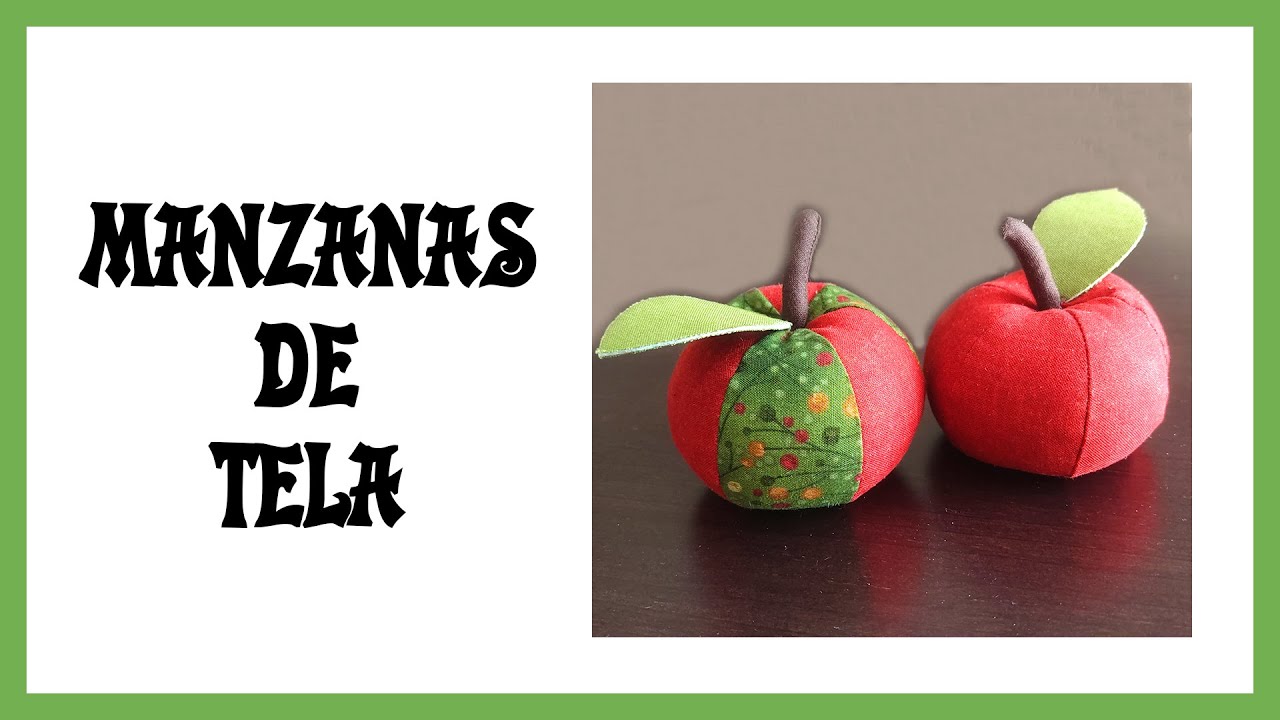 Cómo hacer una MANZANA de Tela ➠ Patrones GRATIS